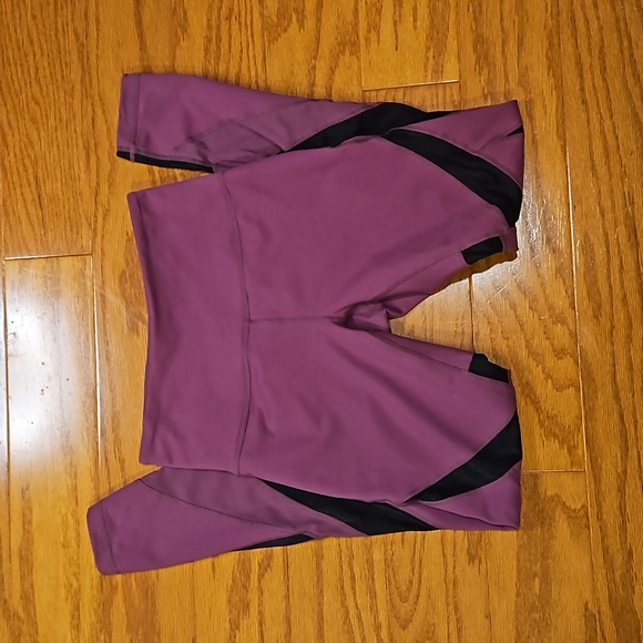 Zella Pants - Zella Maroon and Black Yoga Pants